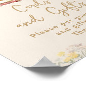 ブックテーマボホブライダルシャワーカードとギフト ポスター (角)