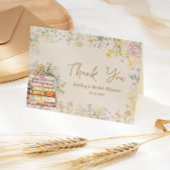 ブックテーマ ワイルドフラワー ブライダルシャワー 感謝カード