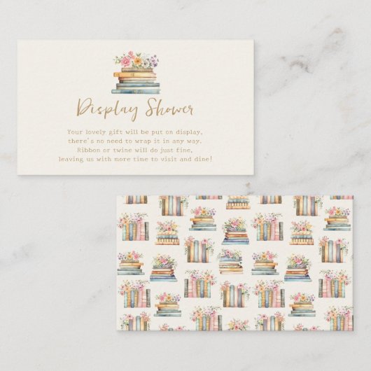 ブックディスプレイシャワーカード エンクロージャーカード (正面/裏面)