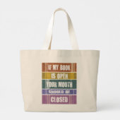 ブックデザイントートバッグ ラージトートバッグ (裏面)