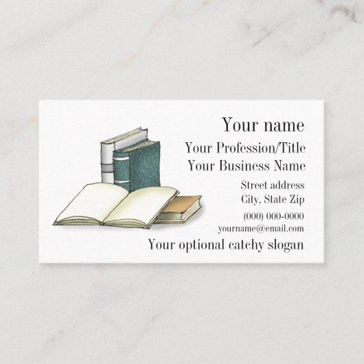 ブックデザイン名刺を開く 名刺 (正面)