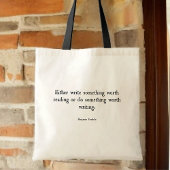 ブックトートバッグ – ベンジャミンフランクリン引用文 トートバッグ