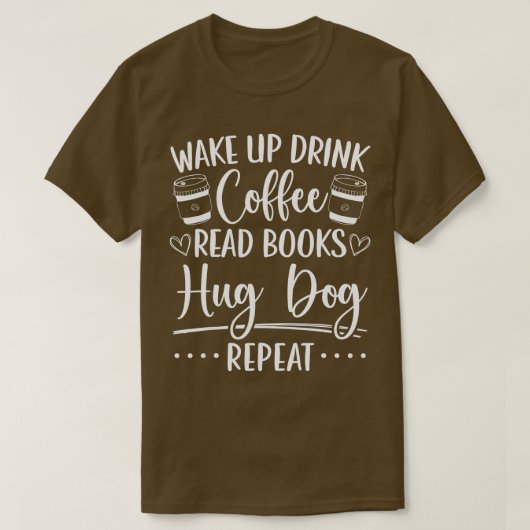 ブックドッグコーヒーブックウ読ミズ Tシャツ (デザイン正面)
