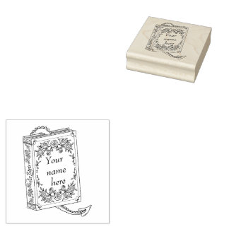 ブックドラゴンブックプレートスタンプ ラバースタンプ