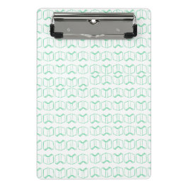 ブックパターン2ポケットフォルダー ミニクリップボード