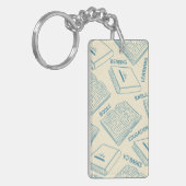 ブックパターン キーホルダー (正面左)