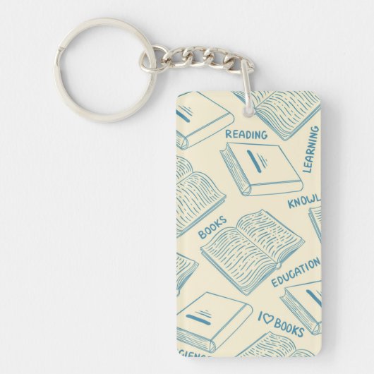 ブックパターン キーホルダー (正面)