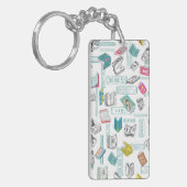 ブックパターン キーホルダー (正面左)