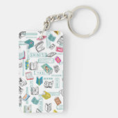 ブックパターン キーホルダー (裏面)