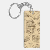 ブックパターン キーホルダー (正面左)