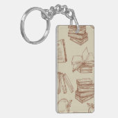 ブックパターン キーホルダー (正面左)