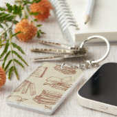 ブックパターン キーホルダー (正面右)