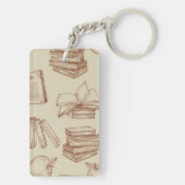 ブックパターン キーホルダー (裏面)