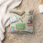 ブックパターン クッション (ブランケット)