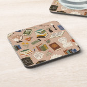 ブックパターン コースター (左側)