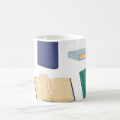 ブックパターン コーヒーマグカップ (中央)