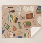 ブックパターン シェルパブランケット (正面(横))