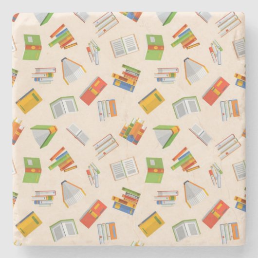 ブックパターン ストーンコースター (正面)