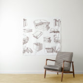 ブックパターン タペストリー (インサイチュ)