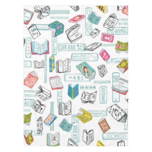 ブックパターン テーブルクロス (正面)