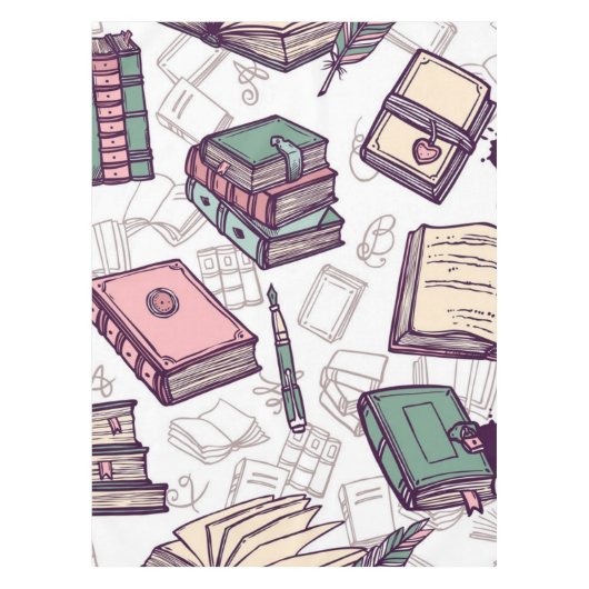 ブックパターン テーブルクロス (正面)