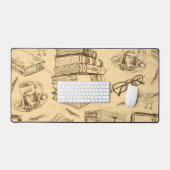 ブックパターン デスクマット (キーボード&マウス)