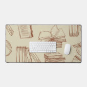 ブックパターン デスクマット (キーボード&マウス)