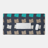 ブックパターン デスクマット (キーボード&マウス)
