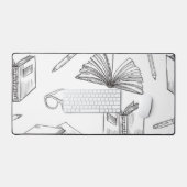 ブックパターン デスクマット (キーボード&マウス)