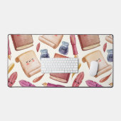 ブックパターン デスクマット (キーボード&マウス)
