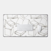 ブックパターン デスクマット (キーボード&マウス)