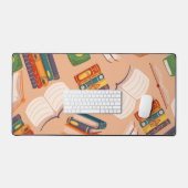 ブックパターン デスクマット (キーボード&マウス)