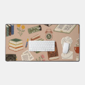 ブックパターン デスクマット (キーボード&マウス)
