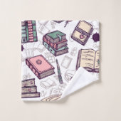 ブックパターン バスタオルセット (ウォッシュタオル)