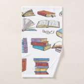 ブックパターン バスタオルセット (ハンドタオル)