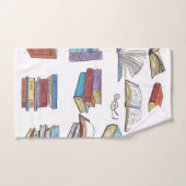 ブックパターン バスタオルセット (ハンドタオル)