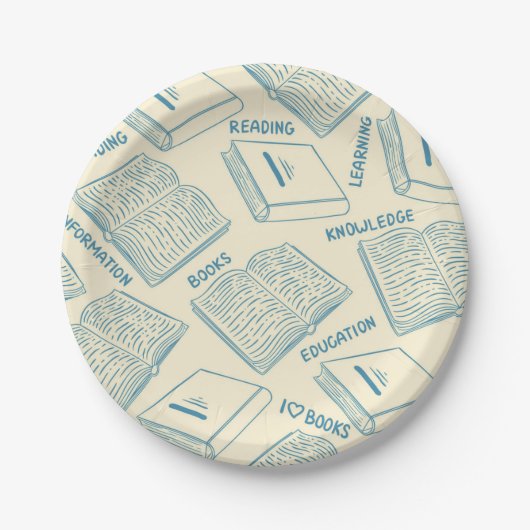 ブックパターン ペーパープレート (正面)