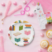 ブックパターン ペーパープレート (パーティー)