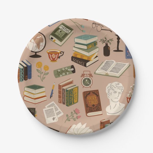 ブックパターン ペーパープレート (正面)