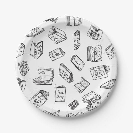 ブックパターン ペーパープレート (正面)