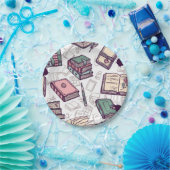 ブックパターン ペーパープレート (パーティー)