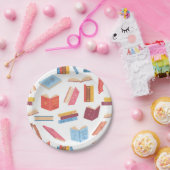 ブックパターン ペーパープレート (パーティー)