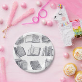 ブックパターン ペーパープレート (パーティー)