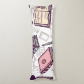 ブックパターン ボディピロー (裏面 (縦))