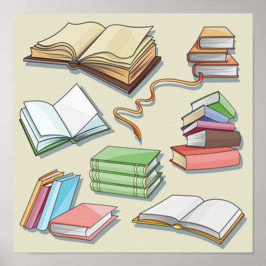 ブックパターン ポスター (正面)