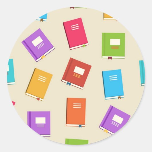 ブックパターン ラウンドシール (正面)