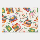 ブックパターン ラッピングペーパーシート (正面2)