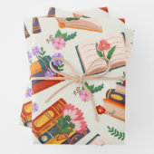 ブックパターン ラッピングペーパーシート (インサイチュ)