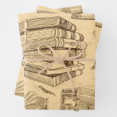 ブックパターン ラッピングペーパーシート (インサイチュ)