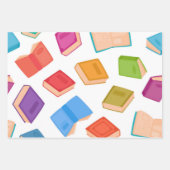 ブックパターン ラッピングペーパーシート (正面3)